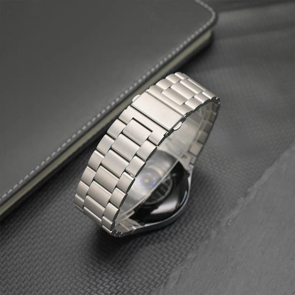 Elegant Stainless Steel Watch Strap - Universal Fit, No Gaps Design