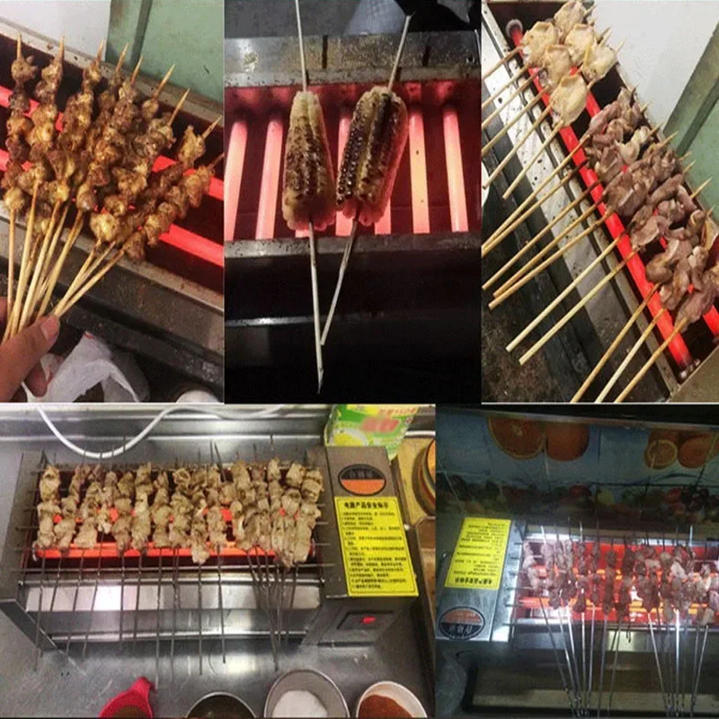 0.6m BBQ Electric Oven Smokeless Skewer Electromechanical Hot Barbecue Machine Stove Electric Grill 4500w 4