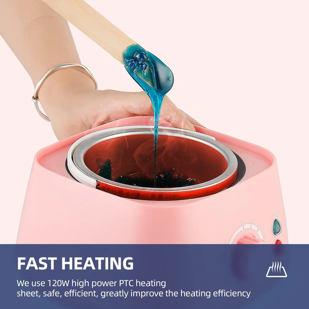 500ML Wax Heater Machine Depilatory Wax Warmer Waxing Kit Hair Removal Wax Melter Wax Melting Pot Wax Beans Wax Dipping Pot