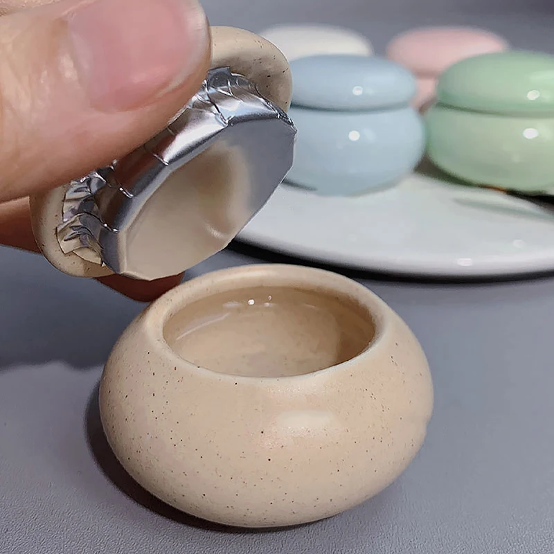 Ceramics Nail Cup With Lid Acrylic Liquid Powder Ceramic Cup Nail Art Acrylic Liquid Powder Porcelain Dappen Dish Container