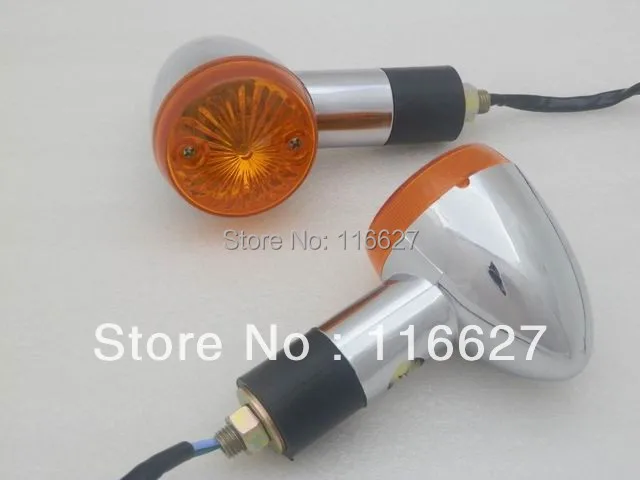 Per Yamaha Cruiser Chopper Touring Custom Bike 2 "Indicatori Di Direzione A Proiettile Cromato
