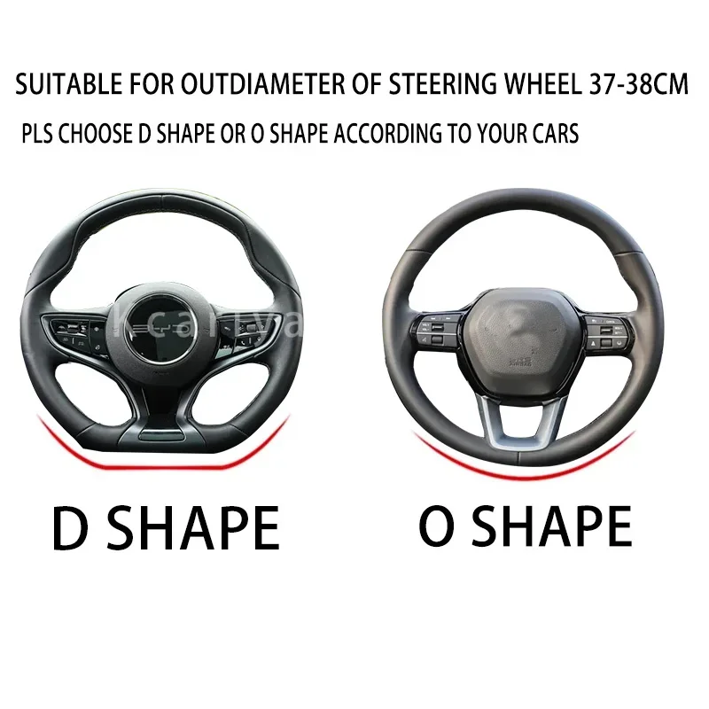 Suedeleather car steering wheel cover, D-shape, 38cm, for MG 3 5 6