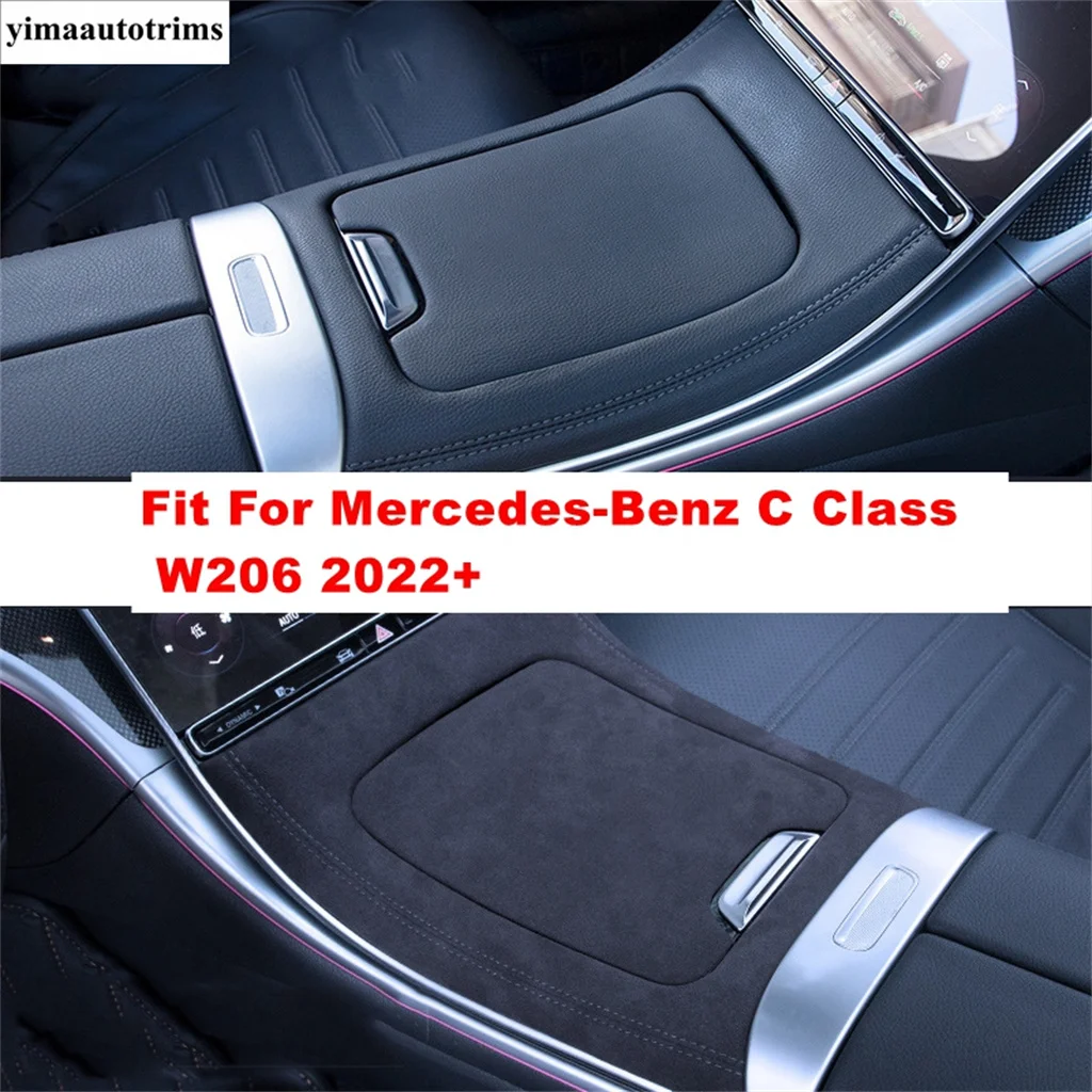 

Central Console Seat Armrest Box Cover Trim Protective Fit For Mercedes-Benz C Class W206 2022 2023 Auto Interior Accessories