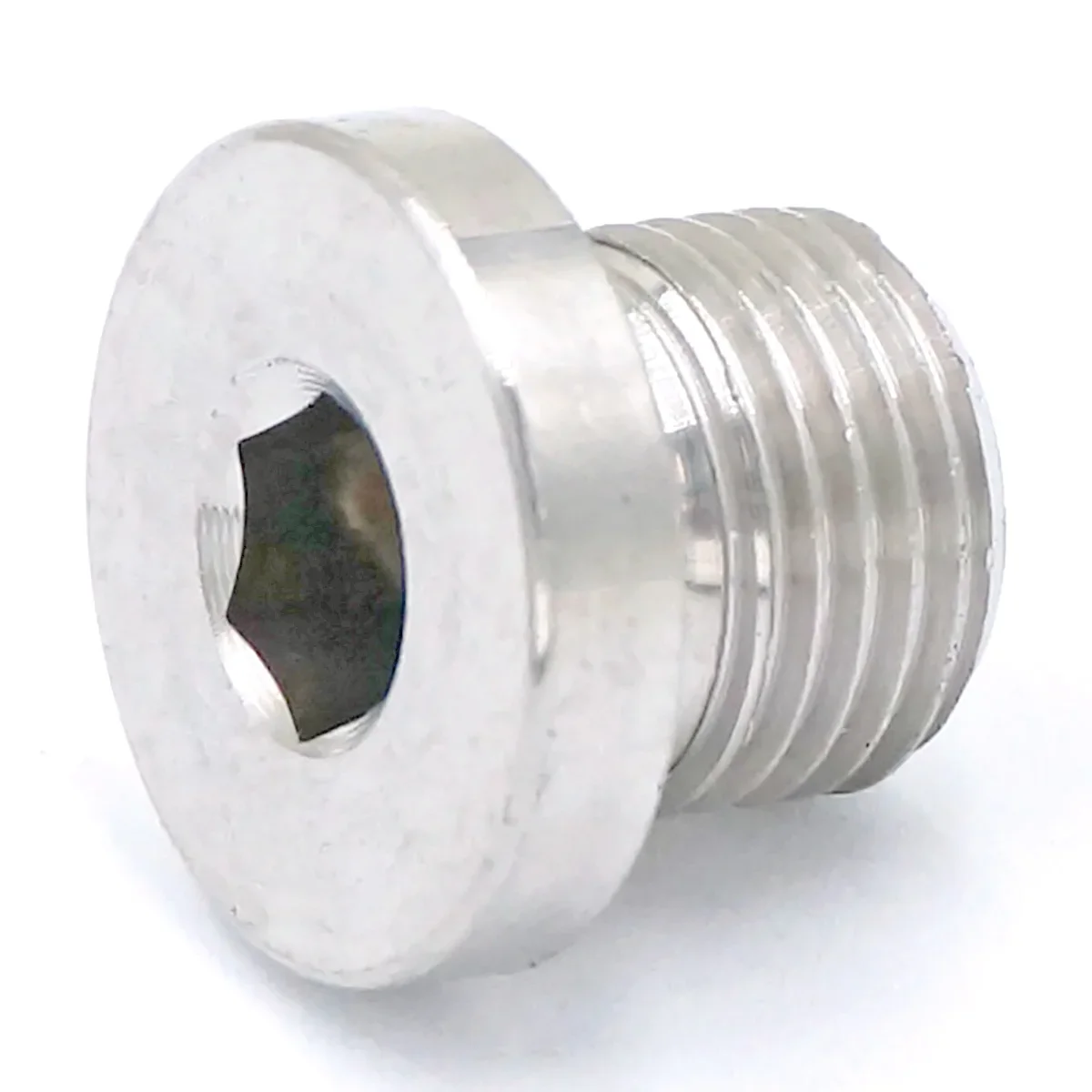 M22/M24/M27/M30/M33/M36 Male Metric Thread 304 Stainless Steel Countersunk End Plug With Flange Hex Socket Pipe Fitting Pipe Plug
