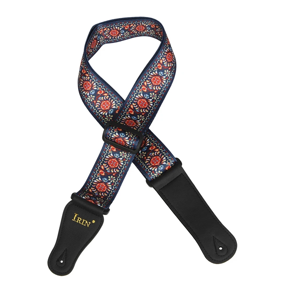 Vibrant Adjustable Guitar Strap with Paddle Clamp