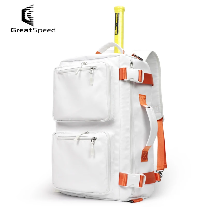 Greatspeed Tennis Badminton Backpack for 2Pcs Racket , Single Shoulder Hand-Held, Multi-Purpose Sports Bag, Waterproof 3 In 1 3