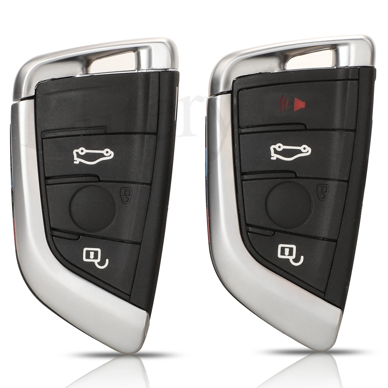 jingyuqin 3/4 Button Smart Car Remote Keyless Entry Key Shell Case For BMW X5 F15 1 2 5 7 Series X1 X6 F16 G30 G11 F48 F39 Key