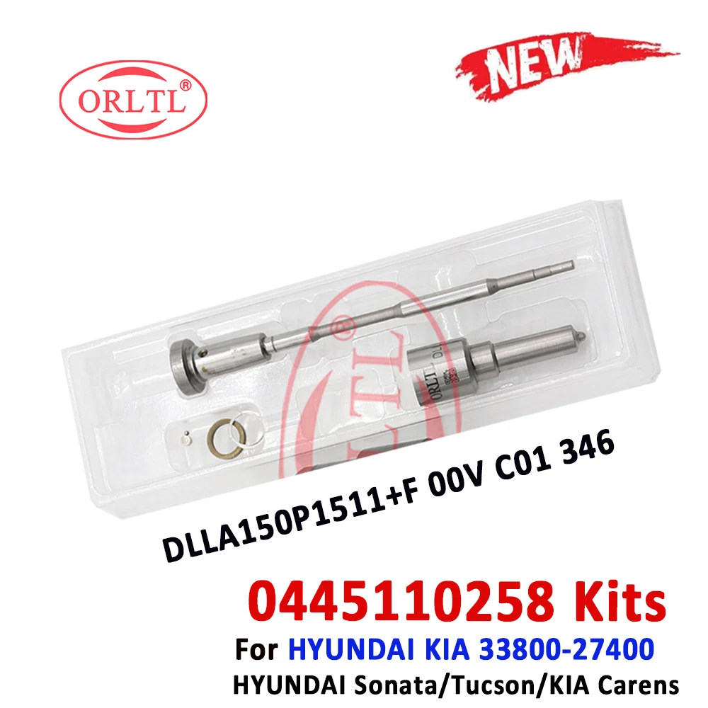 

ORLTL Diesel Injector Kits Nozzle DLLA150P1511 Fuel 0433171932 Valve F00VC01346 For 33800-27400 0445110257 0445110258 0986435156