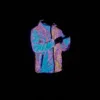 2022 Autumn Winter Colorful Reflective Hooded Jacket Mens Harajuku Hip Hop Night Club Reflect Light Shiny Coats Windbreaker 2