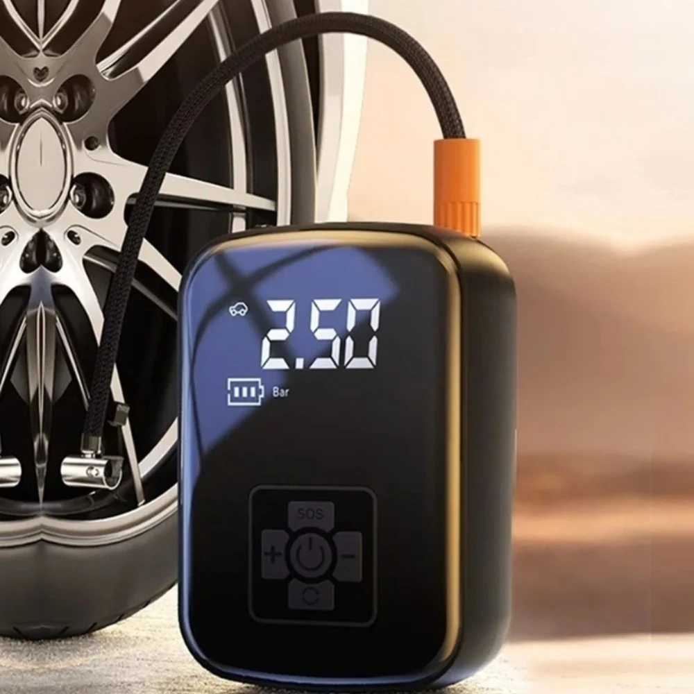 150PSI wired/wireless car air compressor electric tyre inflation pump for motorbike, boat, car with tyre pump inflator