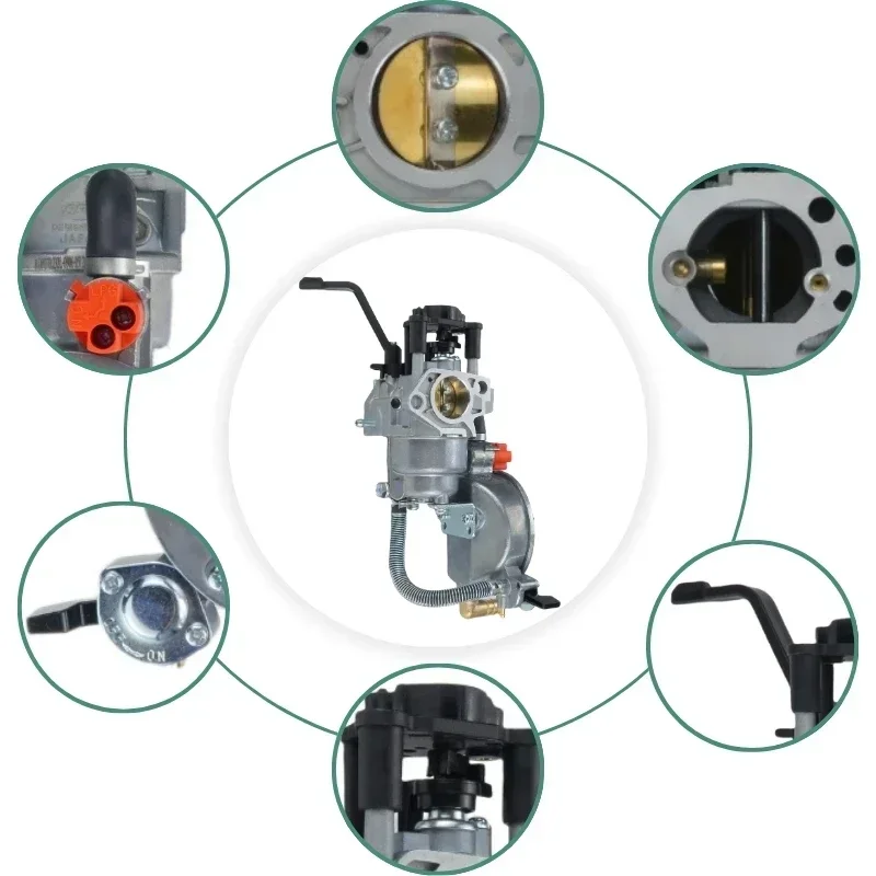 Motorcycle Carburetor Carburetor Repair Tool Kit Brush Cutter Carburetor 188F Carburetor Kit Fuel natural gas oil inverter