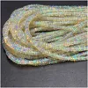 Veemake White Yellow Fire Opal Rondelle Beads Jewelry Design Making Natural Gemstones Crystal DIY Necklace Bracelets Earrings 5