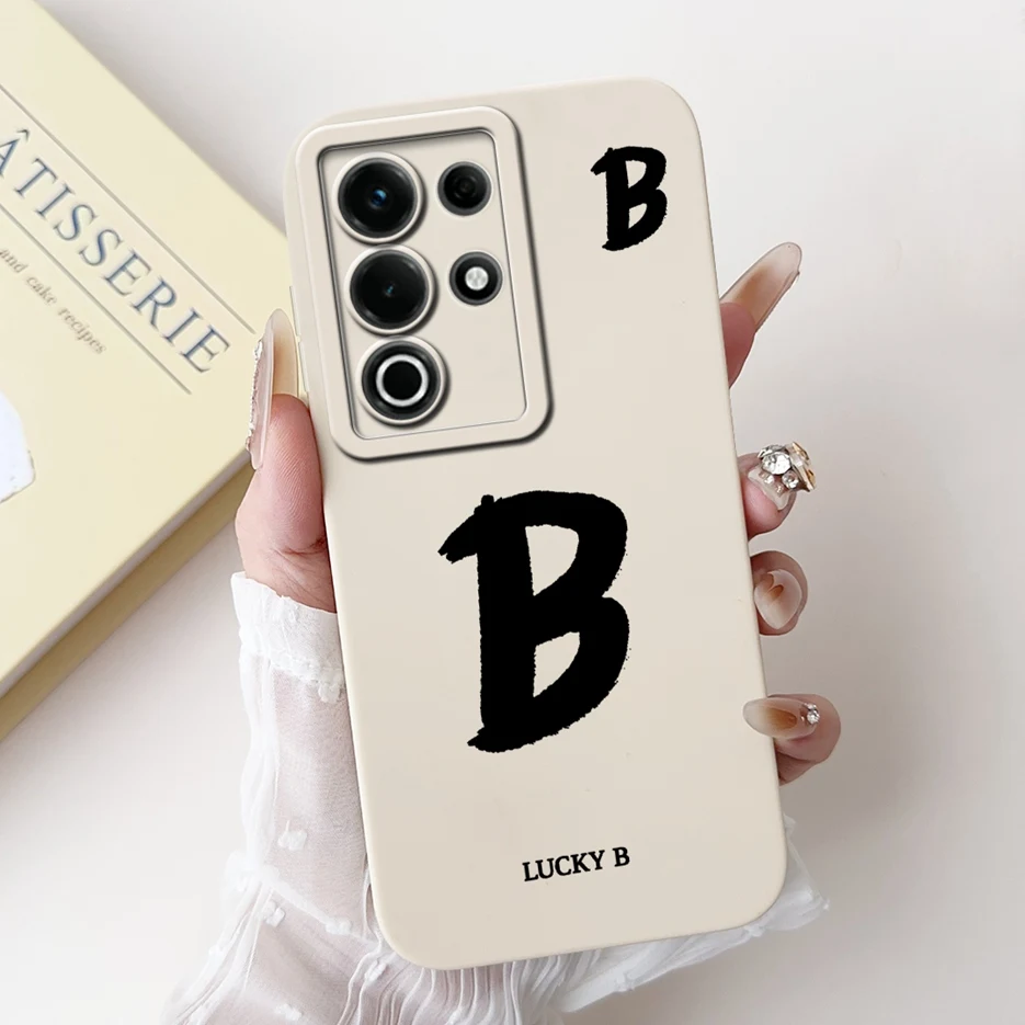 Fashion Lucky Letters Matte Soft TPU Phone Case Cover - Stylish Protective Back Cover