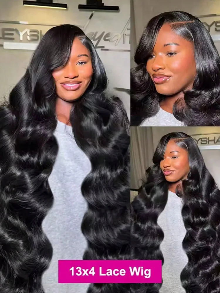 13x6 Body Wave Lace Frontal Human Hair Wigs HD Transparent 30 Inch 13x4 Lace Front Wig Curly Wave Human Hair Wigs for Women