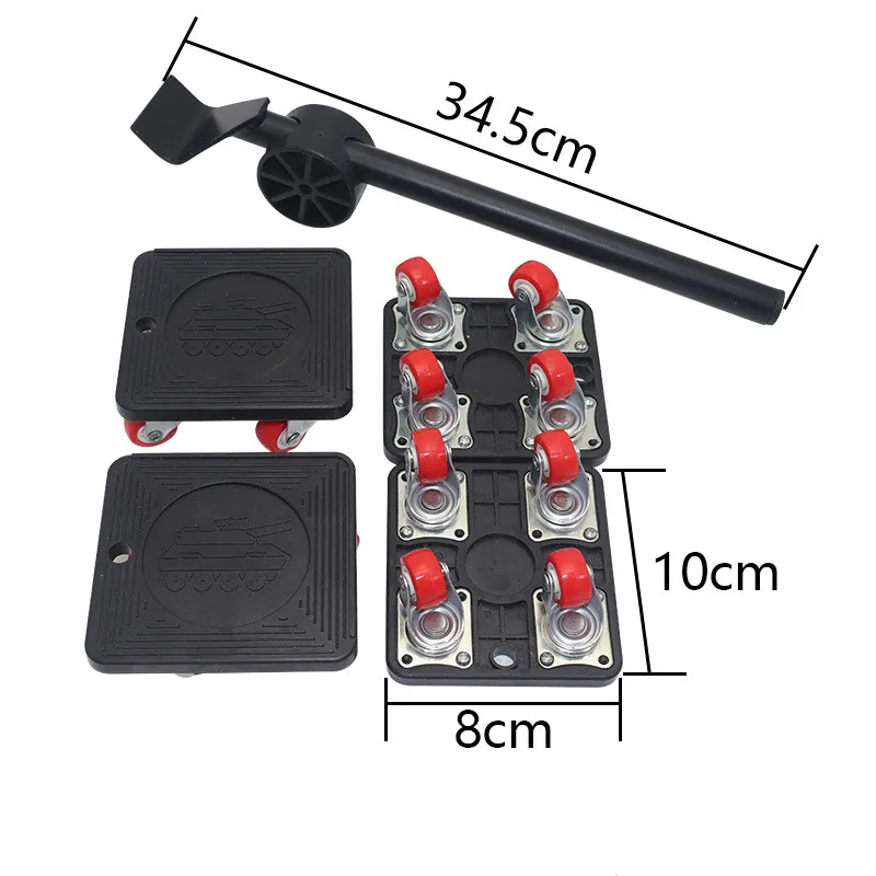Heavy Duty Furniture Lifter Transport Mover Lifter Slides Wheel Easy  Furniture Mover Tool Set Wheel Roller Bar Hand Tools