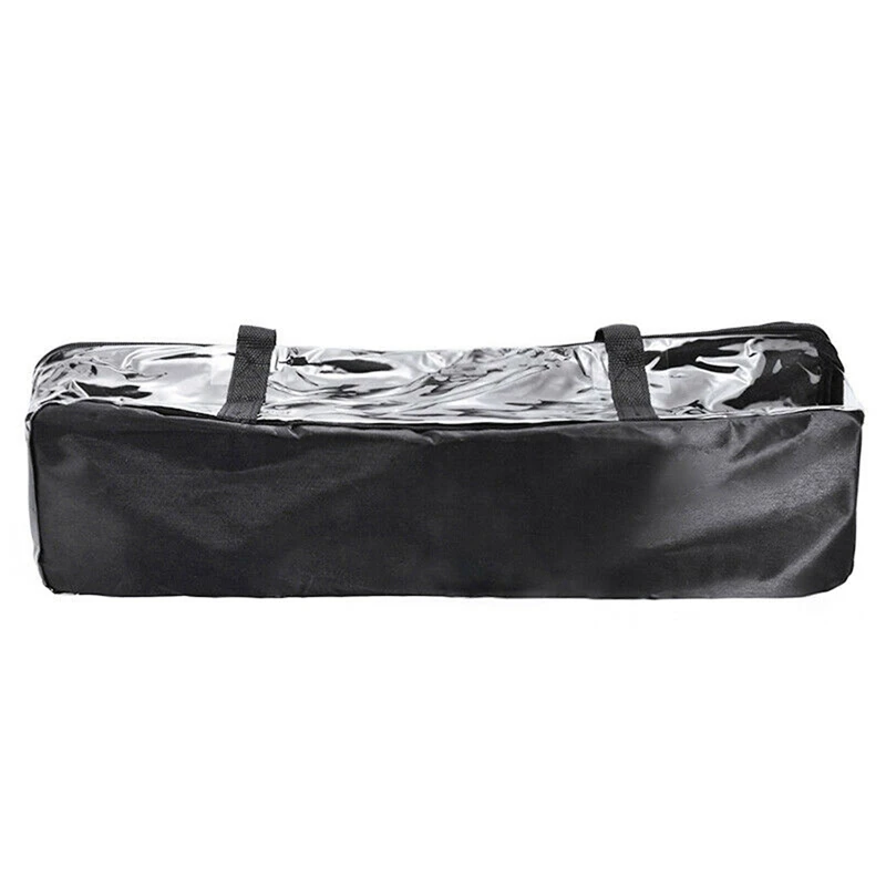 Retail 4X Large Clear Holds DVD CD Storage Holder Easy Zip Closure Carry Bag Organizer