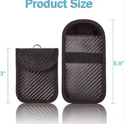 Anti - Theft Car Key Signal Blocking Pouch (Black)