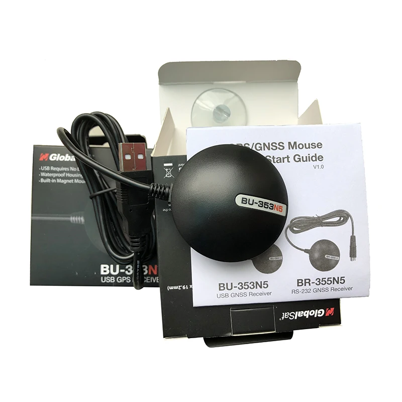 USBリセット付き防水GPS受信機ケーブル,BU-353S4のスペアレシーバー