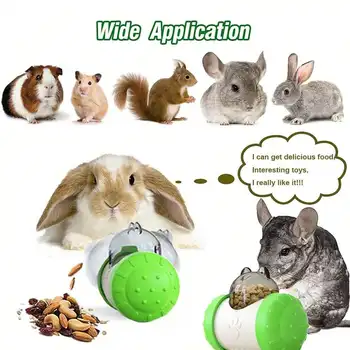 Snack Dispensing Dog Toys, Rocking Bear Food Dispenser Tumbler, Tumbler Dog And Cat Food Dispenser Feeder Ball Toys 6