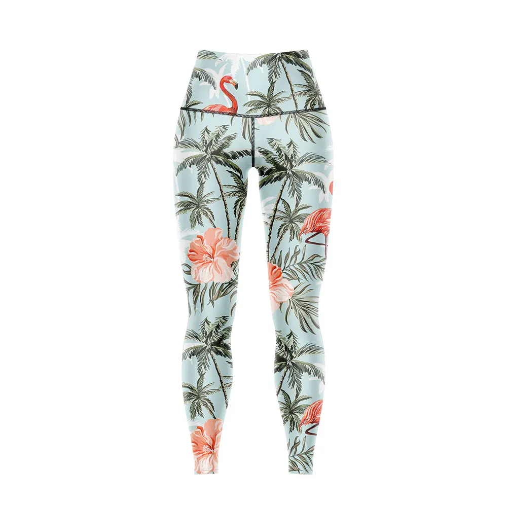 

Women Yoga Pants Print Long Sports Leggings Women Fitness Spring Tights Girls High Waist Running Gym Workout Trouser Plus Size
