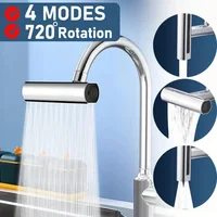 720° Rotation 4 in 1 Waterfall Kitchen Faucet 4-Function Kitchen Sink Extender Spray Nozzle high pressure kitchen tap for sink 1
