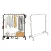 1 Set Iron Clothes Drying Rack Non-Slip Freestanding Drying Rack Long Lifespan Heavy-Duty Garment Storage Rack for Household 3