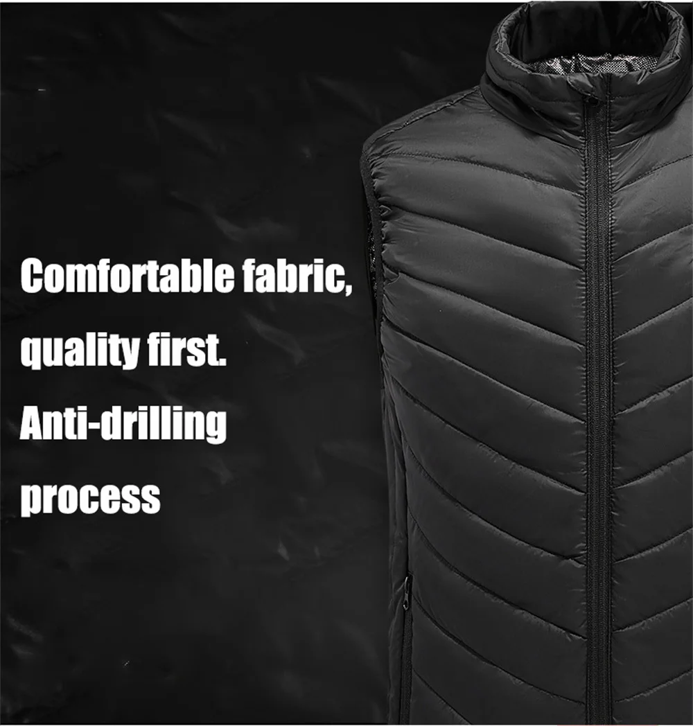 Winter New 9 Areas Heated Vest Warm Men Women Usb Heated Jacket Jackets Sportswear Heated Coat 4XL Outdoor Hunting 3