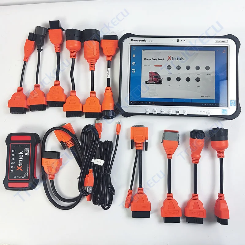 

Multi-brands X-truck Y009 HDD Universal Adapter Heavy Duty Truck Excavator Diesel Diagnostic Tool for vocom inline7 dr zx
