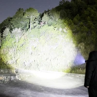 New Xiaomi Portable LED Flashlight USB Rechargeable with Hook Zoomable Torch Outdoor Camping Hiking Long-range Emergency Lantern 3