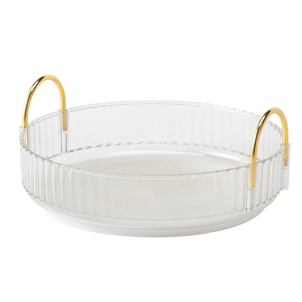 360 Degree Rotating Cosmetic Display Case Light Luxury Makeup Organizer Versatile Space-Saving for Dressing Table Washing Table 4