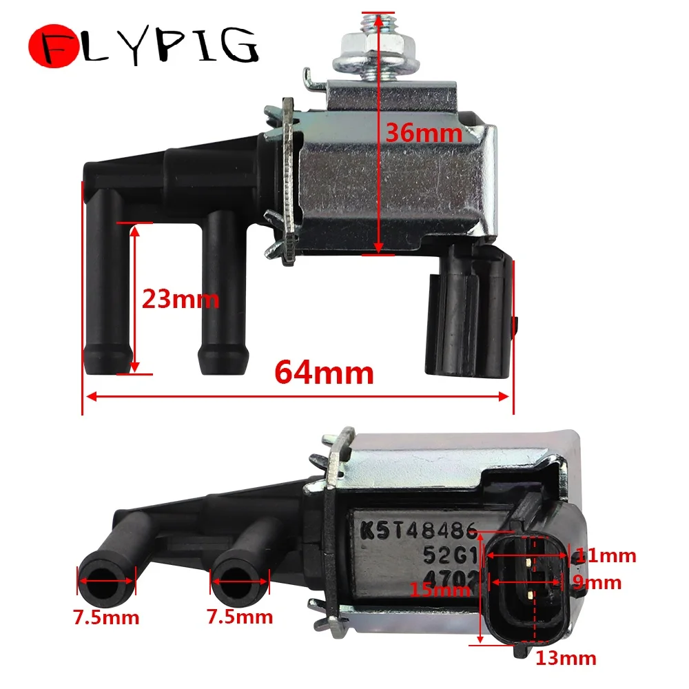 Canister Purge Valve Vacuum Solenoid Swith For Mazda 6 626 MPV MX5 RX-8 Protege 1.3L-3L 911-706 K5T48279 Z50418741A 2502-488017 vacuum valve solenoid