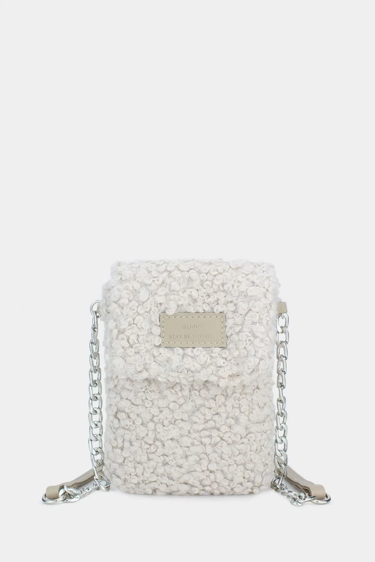 Women's Plush Shoulder Strap Mobile Phone Bag