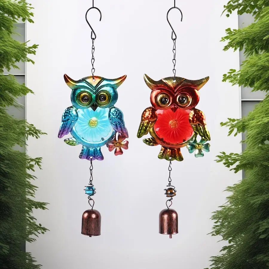 Creative Flamingo Bell Wind Chime Indoor Window Sill Outdoor Terrace Garden Porch Decoration Pendant Mother's Day Birthday Graduation Travel Souvenir Gift