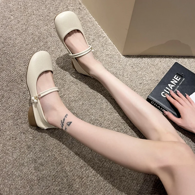 

Ladies Shoes 2023 New Round Head Women's Flats Summer Loafers Peep Toe Solid Shoes Female Casual Flat Shoes Zapatos De Mujer