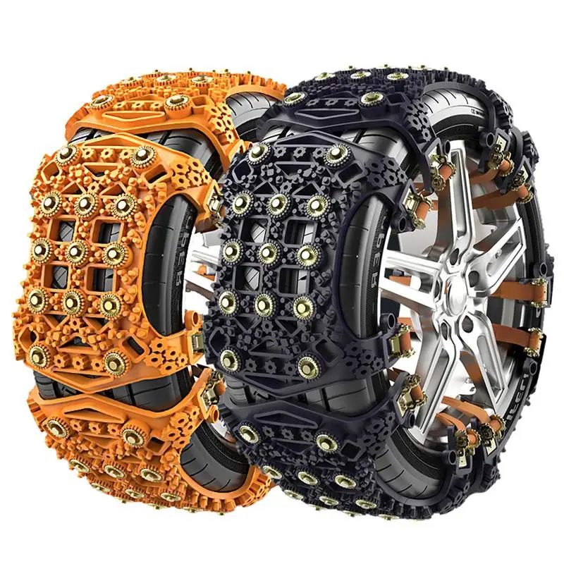 Car Snow Chain 6pcs Universal Car Anti-Skid Chain Easy Installation And Durability Security Tires Chains For Off-Road Vehicle