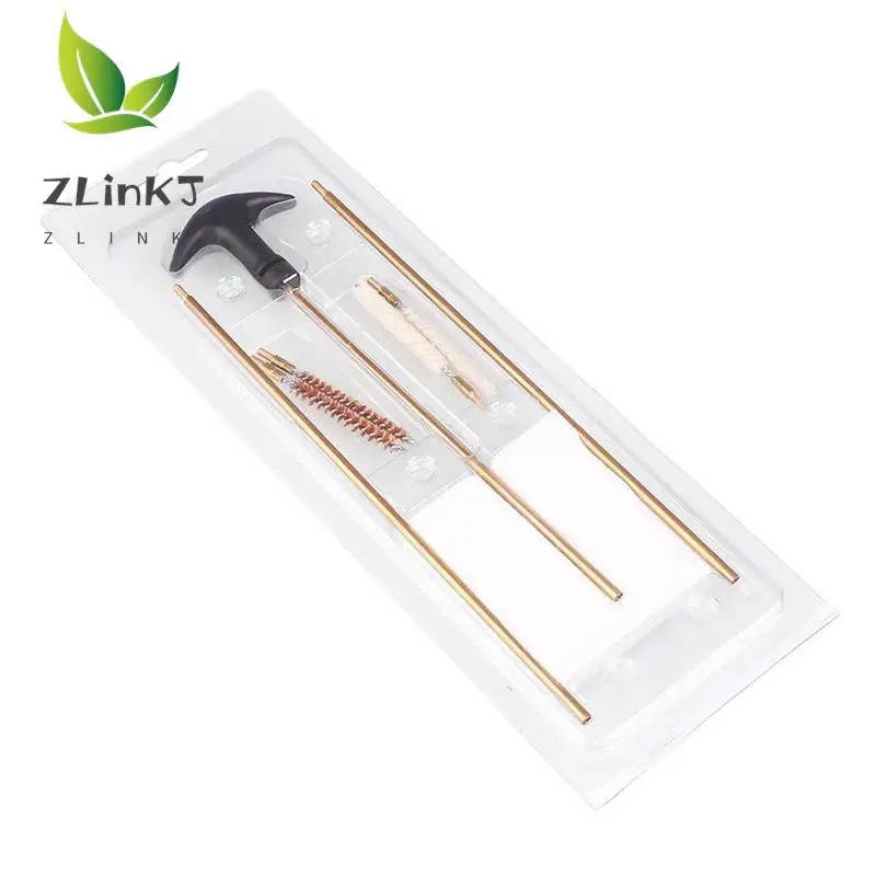 Tactical Barrel Cleaning Kit 177&.22 4.5/5.5MM Rifle Pistol Airgun Brush Rod Cleaner Handgun Cleaning Tool Set 1 Set gun cleaning kit,cleaning brush set