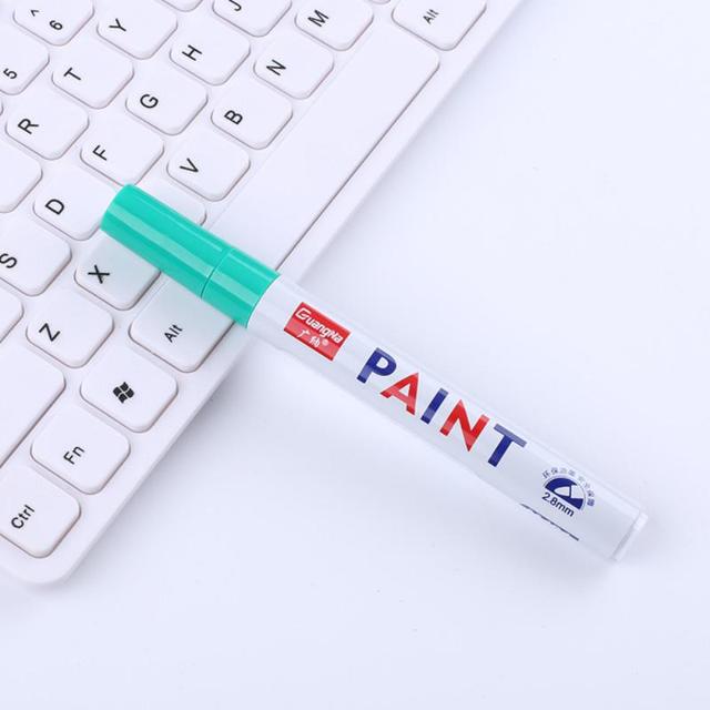 Car Paint Marker Pen Waterproof Car Wheel Tire Oily Painting Mark Pen Auto Rubber Tyre Polishes Metal Permanent Marker