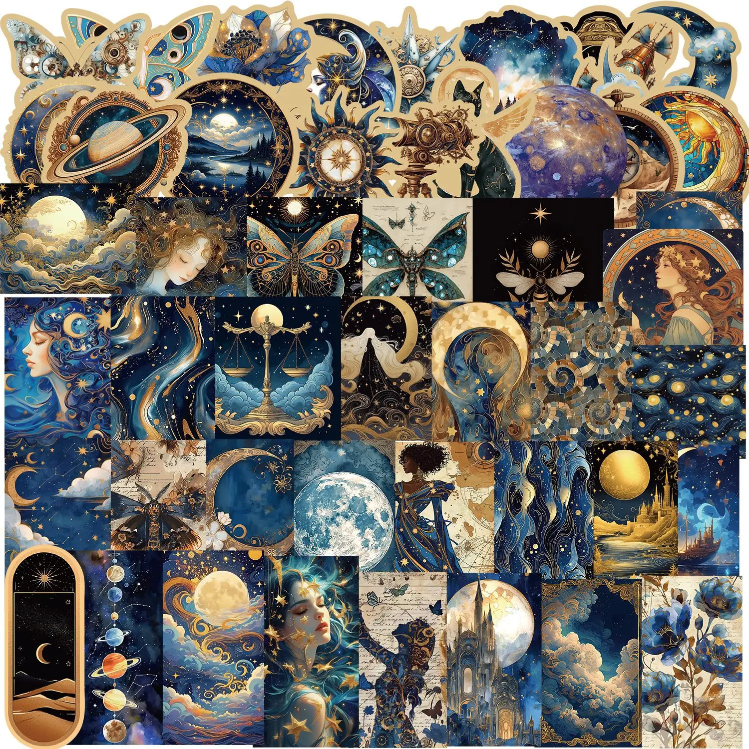 50 stücke kosmische Wirbel Retro Cartoon Graffiti Aufkleber DIY Telefon Gitarre Laptop Notebook Koffer Tasse wasserdicht Aufkleber Kinder Spielzeug