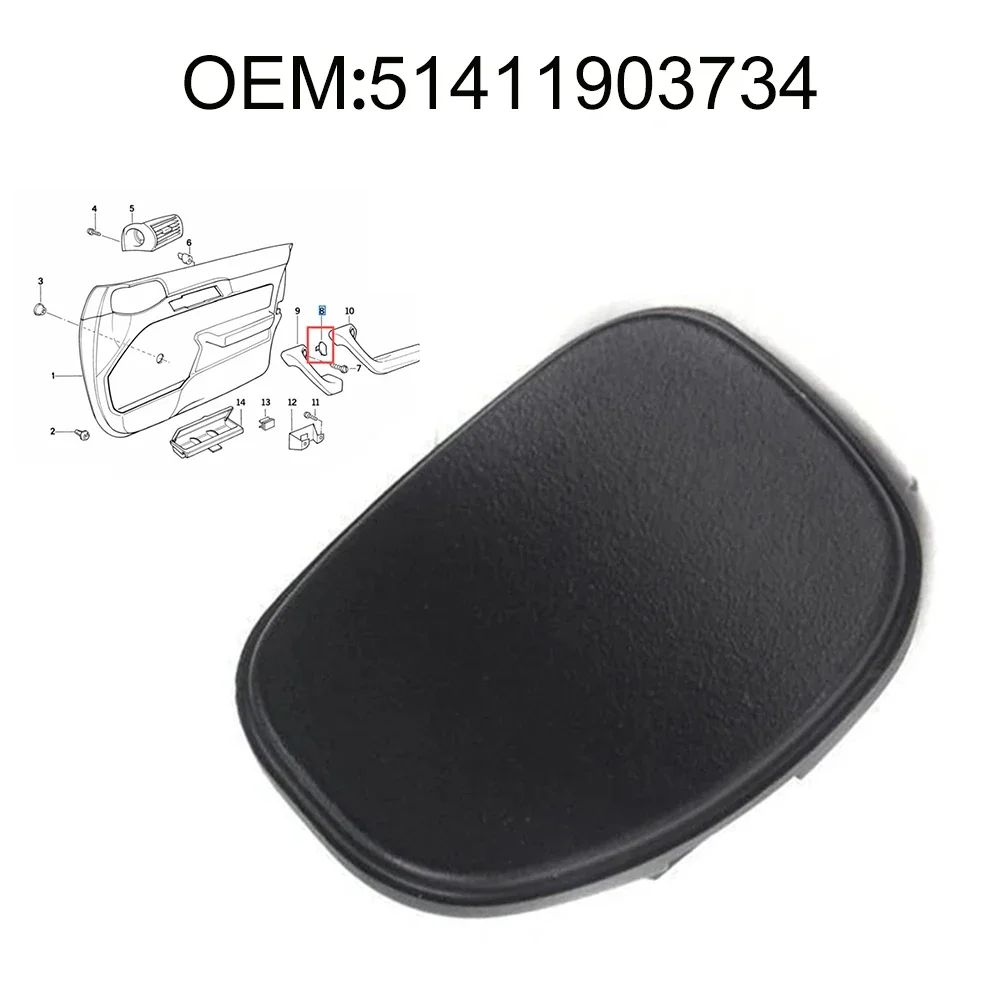 ABS 내부 도어 핸들 트림 커버 캡 51411903734 BMW E24, E30, E32, E34, E36, Z3 모델 (19762002년식)용