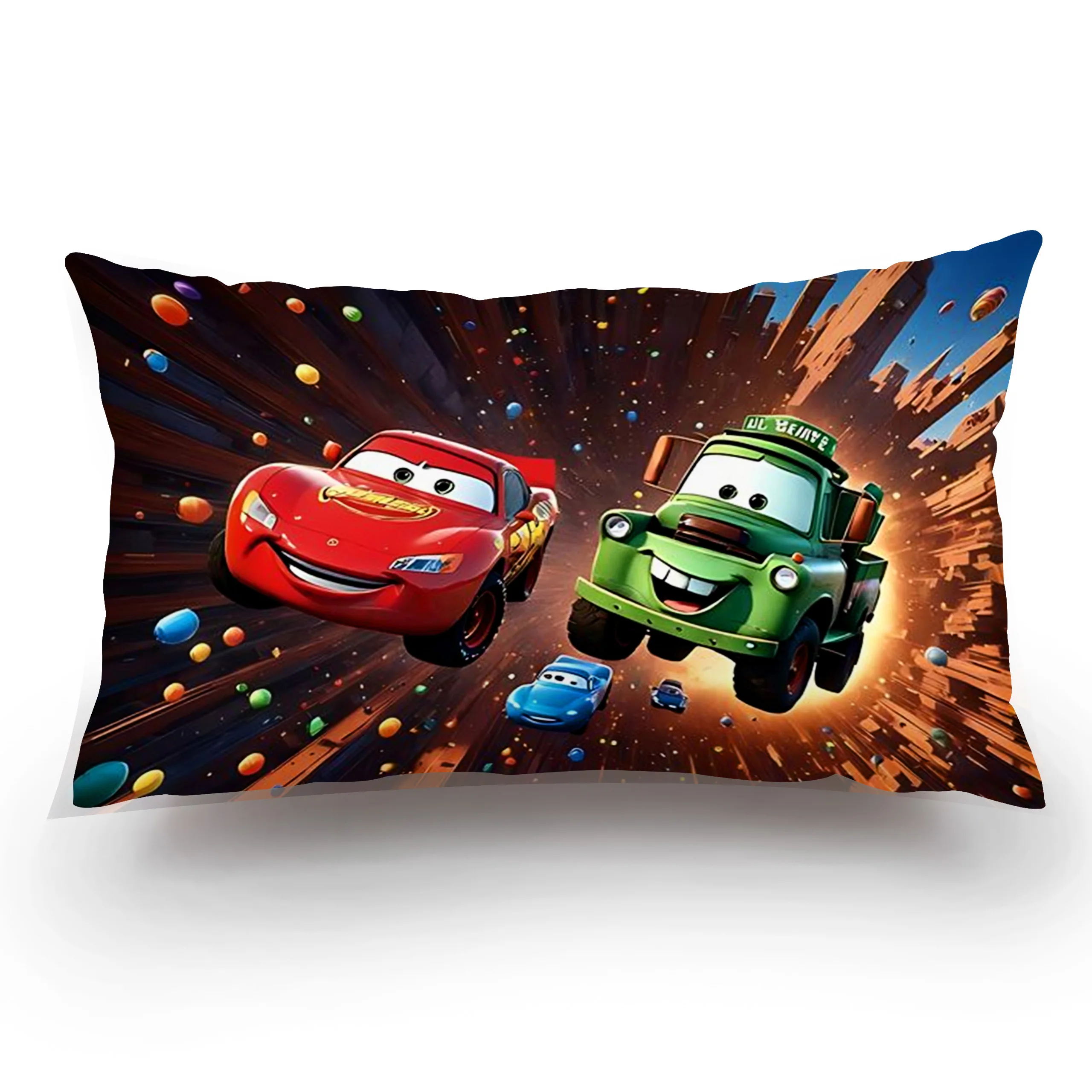 Cars Lightning McQueen 95 Pillow Covers Cartoon Sofa Decorative Home Double-sided Printing Cute Sofa Bedroom Cushion Cover 5