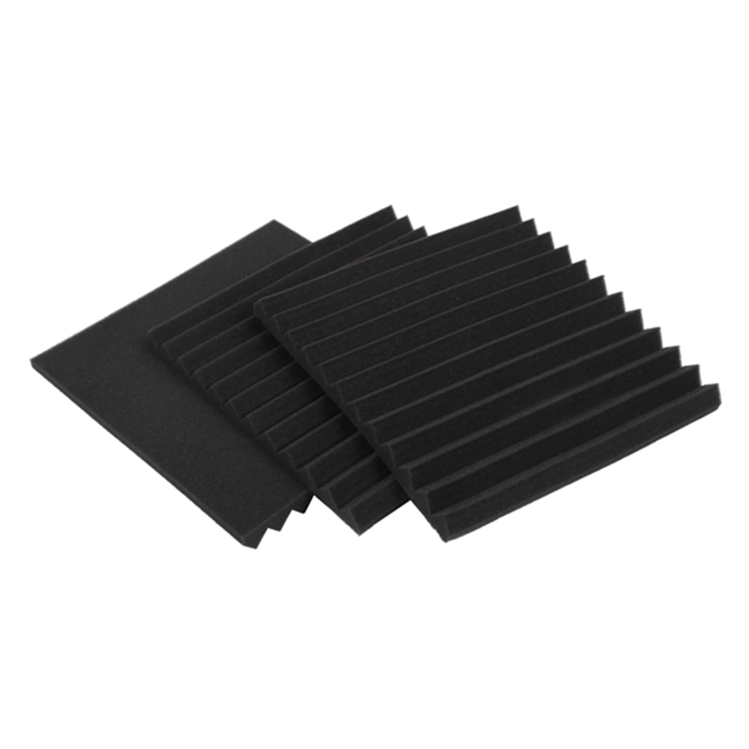 ABZV-Wedge Acoustic Foam With Adhesive Tape 8 Pcs Soundproof Panels,Silencing Sponge