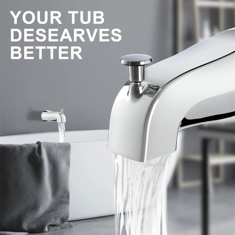 Bath Faucet with Easy to Use Pull up Diverter Practical Bathtub Spout Suitable for Daily Shower Use Bathroom Accessories 5