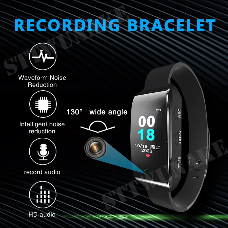 Mini Camera Watch 1080P Hd Dv Bodycam Digital Voice Video Body Camera Registratore Di Suoni Piccolo Dispositivo Di Registrazione