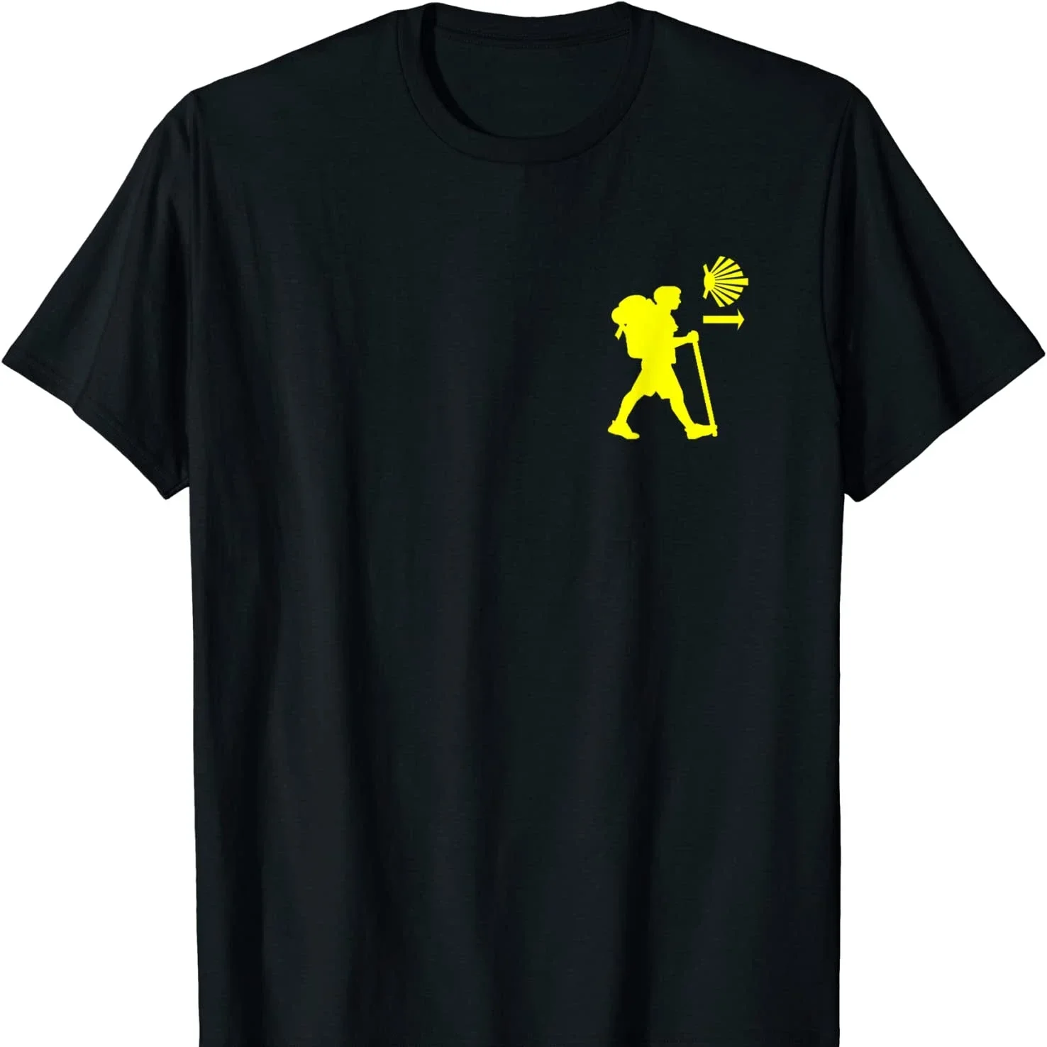 Camiseta con estampado de Pilgrim para hombre, camisa de gran tamaño con estampado de Santiago de Compostela, Regalo de España, harajuku