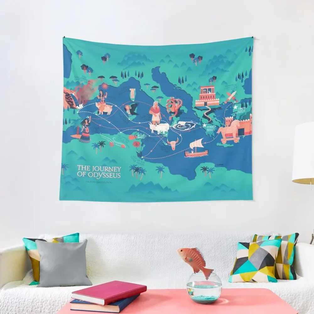 

Odyssey Map - safe for work Tapestry Wall Carpet Bedroom Decoration Tapestry