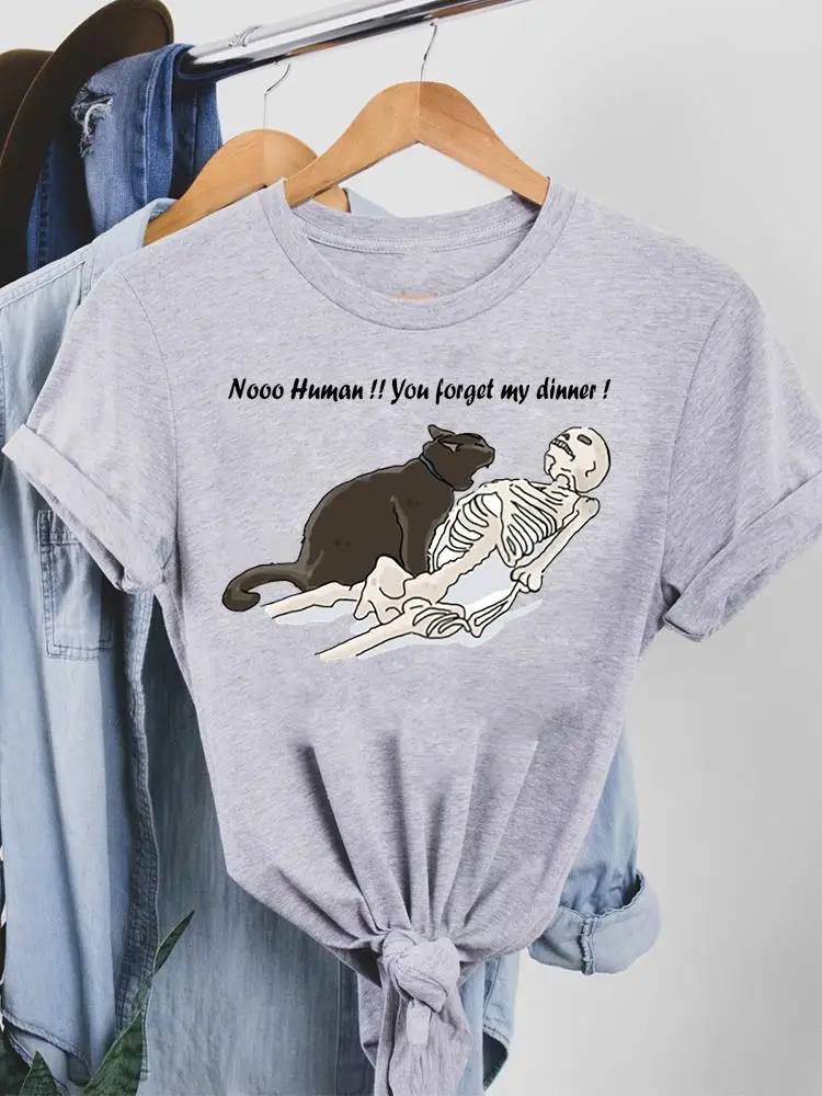 

Футболка женская летняя с принтом и надписью «Кот»