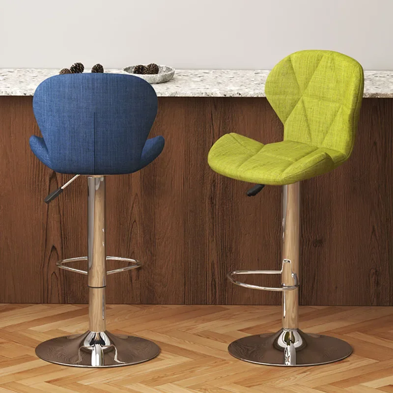 

Steel Silver Bar Chairs Modern Minimalistic Metal Minimalist Nordic Chair Designer Comfortable Taburete Alto Bar Furniture