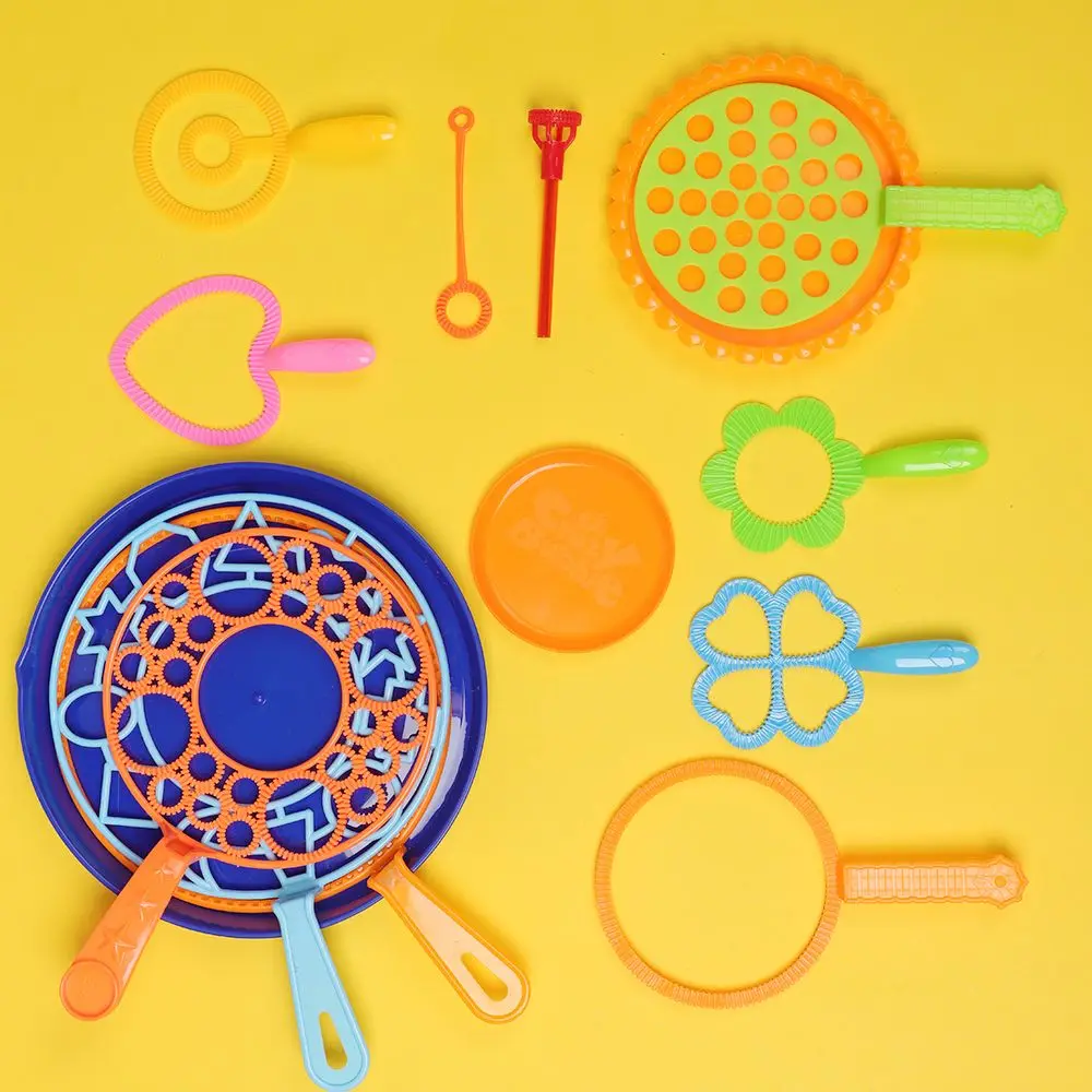 Hot Sale Kids Toys Children Bubble Wand Outdoor Fun Soap Bubbles Maker Blowing Bubble Tool Bubble Machine Blower Set 5