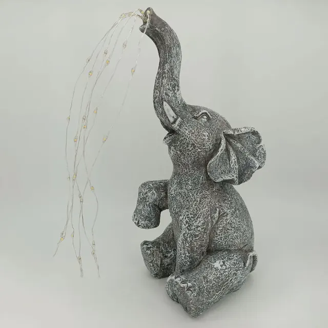 Lanterne Solari A Forma Di Elefante - Decorazioni Da Giardino Con Luci LED, Impermeabili IP44 - Foto 3