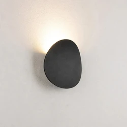 Waterproof LED Outdoor Decorative Wall Lamp, 7W, Modern Aluminum Design - 3000K (Black)